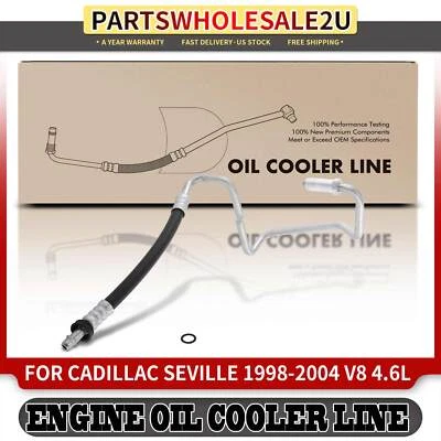 Conjunto de manguera enfriador de aceite de motor de entrada para Cadillac Seville 1998 1999-2004 4,6 L Foto 1 de 4