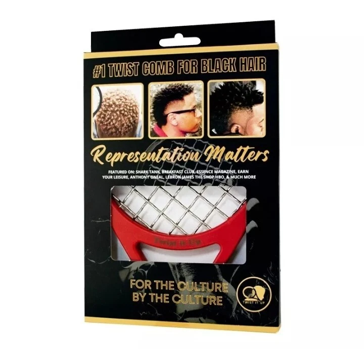 Peine Twist It Up abraza tu giro natural, rojo enlace Foto 1 de 1