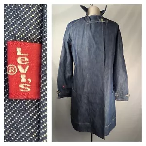 Levi's Jeans Long Jeans Jacke Trench Swing Mackintosh Mantel L Vintage 2001 - Bild 1 von 21