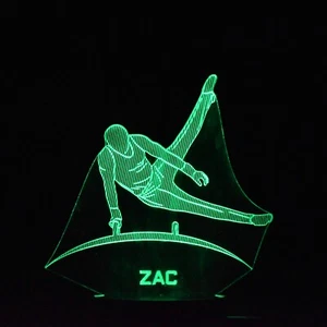 Pommel Night Light | Personalised Horse Night Light | Gymnastics Night Light LED - Picture 1 of 13