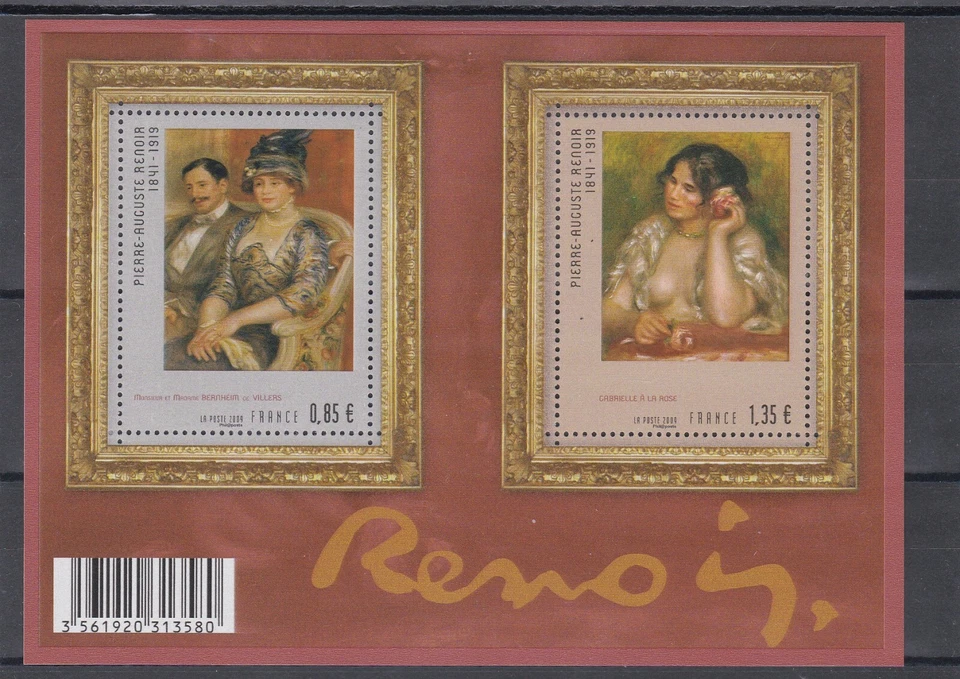 Francia 2009 Pinturas Auguste Renoir BF Nuevo ** YT F4406 Foto 1 de 1