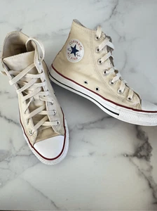 Chuck Taylor Converse 70 All Star high top cream parchment M6 / W8 red blue stri - Picture 1 of 9