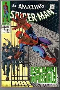 AMAZING SPIDER-MAN #65 - MARVEL 1968 - BAGGED BOARDED - FN+ (6.5) - Bild 1 von 2