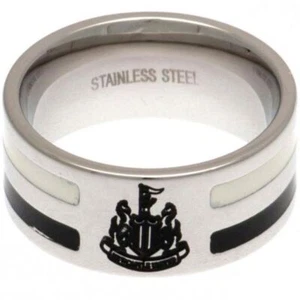Newcastle United FC Colour Stripe Ring Small - Brand New Official Merchandise - Picture 1 of 3