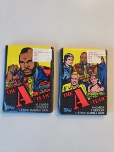 2 x Topps 1983 A-Team Sealed Trading Card Packs - Picture 1 of 2