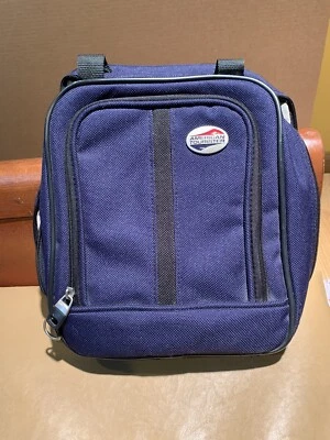 AMERICAN TOURISTER - 复古海军蓝随身行李单肩包 - 很好! — 第 1/4 张图片