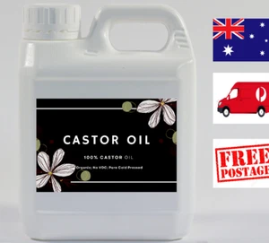 ✅Castor Oil Organic Pure 100% cold pressed Hexane Free Made in Australia - Picture 1 of 3