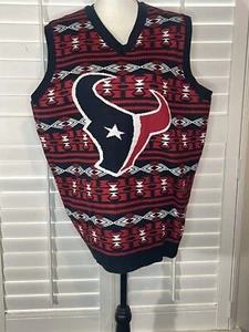 Gilet maglione Houston Texans NFL FOOTBALL stampa azteca taglia L licenza ufficiale - Foto 1 di 8