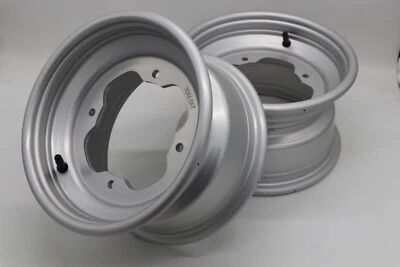 2 x 10" Llantas Delanteras Aluminio Llantas 4x156 Yamaha Banshee Raptor YFZ450r PLATEADO Foto 1 de 4