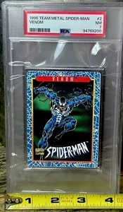 VENOM PSA GRADED POP 1 🔥 METAL 90’s Marvel Metallic Impressions SPIDER-MAN SLAB - Picture 1 of 13