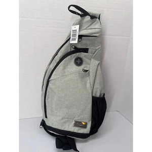 Bella Russo crossbody sling bag over shoulder padded strap gray chest bag  - Foto 1 di 6