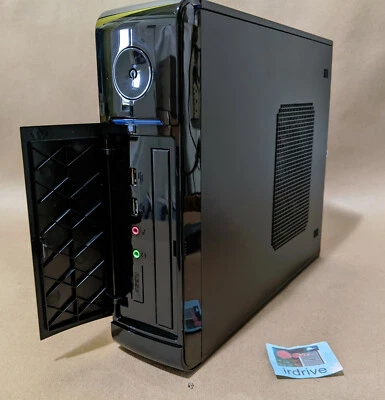 Empty Linkworld DIY Black Mini-ITX Media Center HTPC Desktop/Tower PC Case - Image 1 of 4