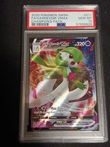 2020 Pokémon Sword & Shield - Champion's Path Gardevoir VMAX 017/073 PSA 10 - Picture 1 of 2
