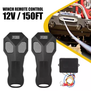 Wireless Winch Remote Control Kit for Jeep Truck ATV SUV 12V Switch Handsset NEW - Picture 1 of 12