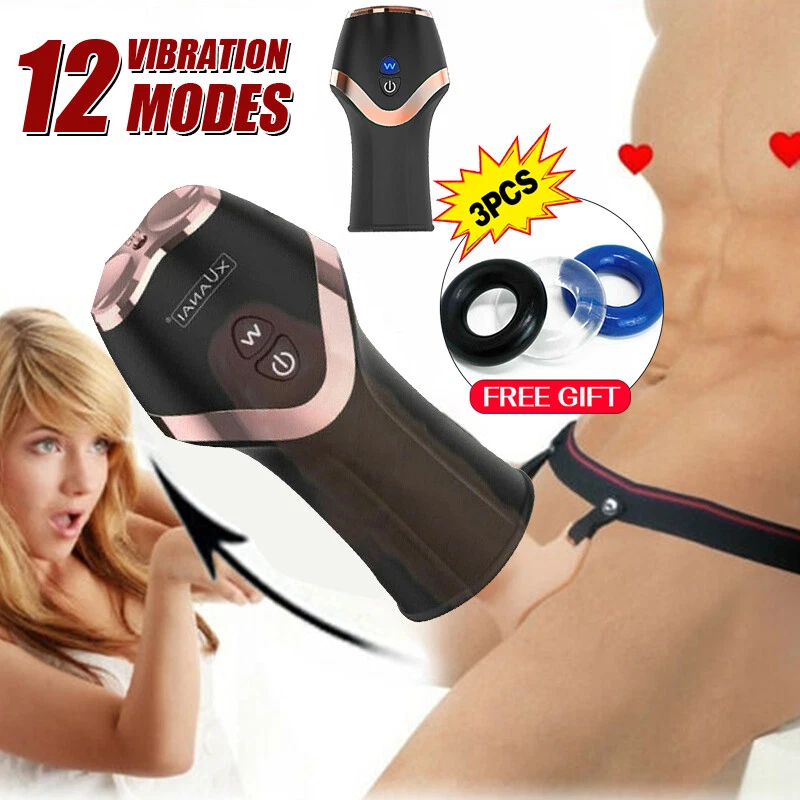 Automatic Handsfree Male Masturbator Cup Stroker Pocket-Pussy Sex Toys Men Adult - Image 1 of 4