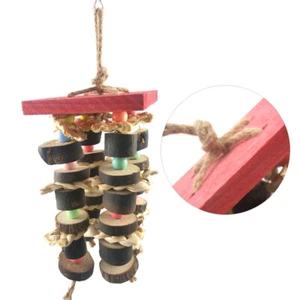 Bird Hanging Chewing Toy Parrot Tearing Toy Chew Ladder Bell - Picture 1 of 12