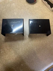 (1 Par) Armadura de Valla - Protectores de Poste Negro Metal 4""x3""x 2-1/2 - Imagen 1 de 1