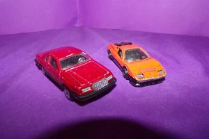 Vintage PlayArt Ferrari BB 512 Hong Kong & Majorette Ford Thunderbird France - Picture 1 of 6