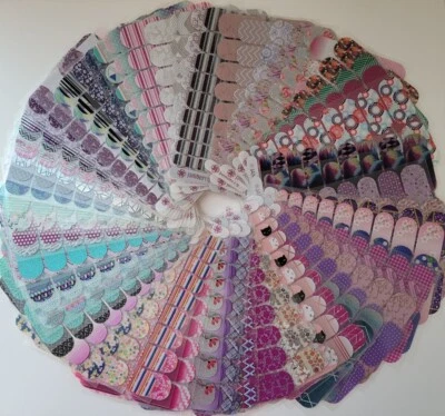 Jamberry Nail Wraps Full Sheet Random Lot of 10