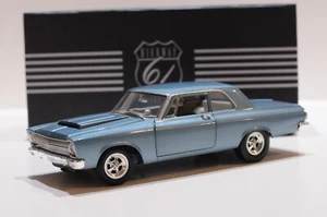 HIGHWAY 61 1965 PLYMOUTH HEMI BELVERERE DD1 MEDUIM BLUE METALLIC SCALE 1:18 DIEC - Picture 1 of 8