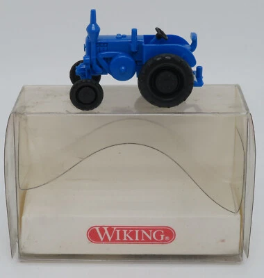 Micro WIKING Ho 1/87 Trattore Fattoria Lanz Bulldog Blu Chiaro #8800114 IN Box - Immagine 1 di 4