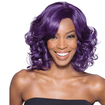 Peluca frontal de encaje Supreme sintética estilo rizos grandes: color real F1B/30. Foto 1 de 3