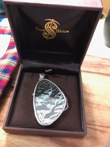 Two Skies 925 Sterling Silver Genuine Butterfly Wing Necklace 46cm 🌻 Scotland - Picture 1 of 8