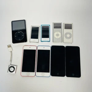 Lote de trabajo Apple iPod - Paquete Nano Shuffle Touch, algunos funcionan, otros sin probar - Imagen 1 de 18