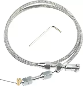 36" Throttle Cable Kit,Car Braided Throttle Cable,LS Swap Steel Braided Throt... - Picture 1 of 5