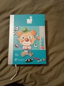 Janod Magneti’ Buch 75 Teile Alter 3+ Mix & Design Crazy Faces Top Zustand  - Bild 1 von 1
