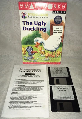 1994 SmartWorks Bookie Bookworm Talking Books “The Ugly Duckling” PC 3.5” Disks - Image 1 of 4