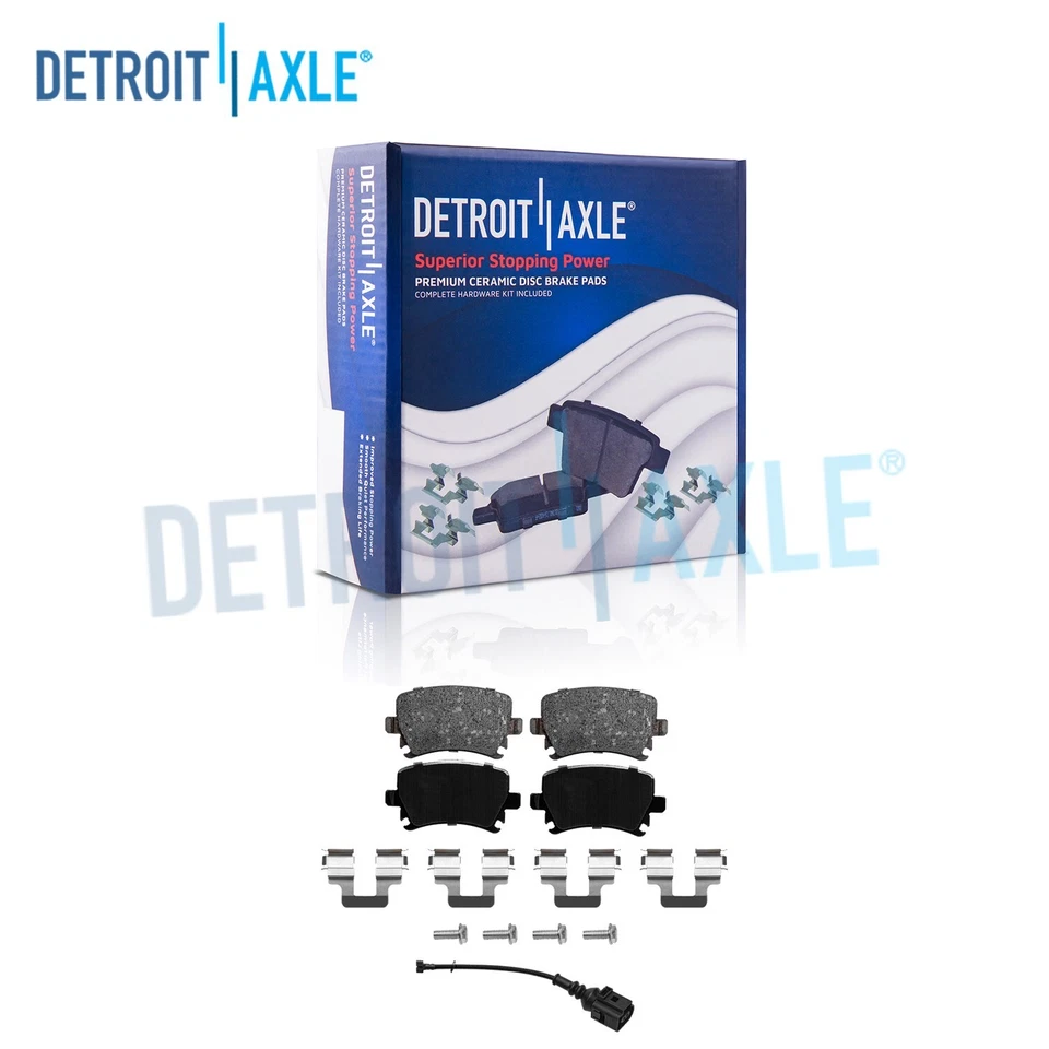 Pastillas de freno traseras de cerámica para A6 A3 A4 TT Quattro CC Eos Golf GTI Jetta Passat R32 Foto 1 de 4