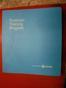MANUAL DE INSTRUCCIONES DEL PROGRAMA DE ENTRENAMIENTO DE CAPATAZ DE FÁBRICA CHRYSLER DE COLECCIÓN - Imagen 1 de 9