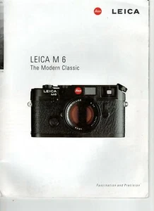 Leica M 6 full color brochure 32 pages, 1998 - Picture 1 of 5