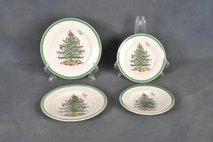 Spode S3324 Christmas Tree - 2 Salad Plates & 2 Bread/Dessert Plates - England - Picture 1 of 7