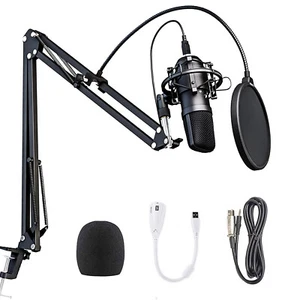 Home Recording Kit Computer Mic Kit for Podcasting Gaming Streaming Singing - Picture 1 of 6