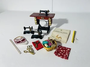 Vintage Dollhouse Miniatures 1:12 Sewing Lot - Picture 1 of 5