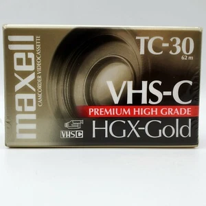 Maxwell TC-30 HGX Gold VHS-C Video Camcorder Tape Premium High Grade - Bild 1 von 6