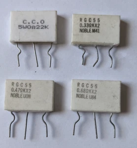 0,1OhmX2, 0,22OhmX2, 0,27OhmX2, 0,33OhmX2, 0,47OhmX2, 0,68OhmX2.Dual 5W Widerstand - Bild 1 von 6