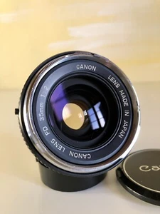 Canon FD 2/35 35mm f2 Chrome Nose O Mark Concave Early Version - Imagen 1 de 11