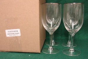 Fostoria INVITATION Water Goblets SET OF FOUR More Items Available MINT IN BOX - Picture 1 of 4
