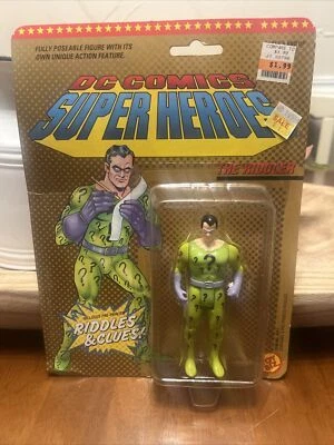 Figura de acción Batman The Riddler nueva en paquete 1989 DC Comics Foto 1 de 4