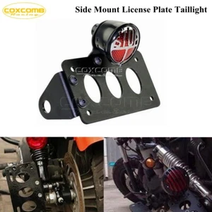 Side Mount Red Rear License Plate Taillight Bracket For Harley Sportster 883 - Picture 1 of 9