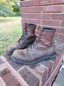 Red Wing 953 Brown Leather Boots Supersole Oil Resistant Men’s size 9.5 C - Picture 1 of 7