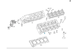 Mercedes-Benz A6280101220 R6280160901 Culata izquierda con válvulas para OM6... - Imagen 1 de 1