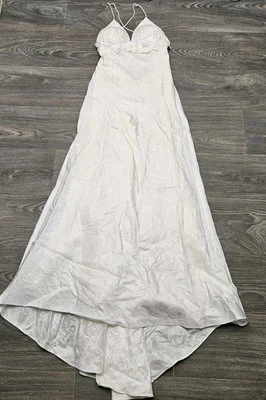 Watters Brides Wedding Dress Women 6 Embellished Strappy Beach Boho Bridal - Image 1 of 4