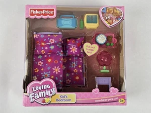 Dormitorio Fisher Price Loving Family para niños (cama nido extraíble) 74133 sellado 2002 - Imagen 1 de 5