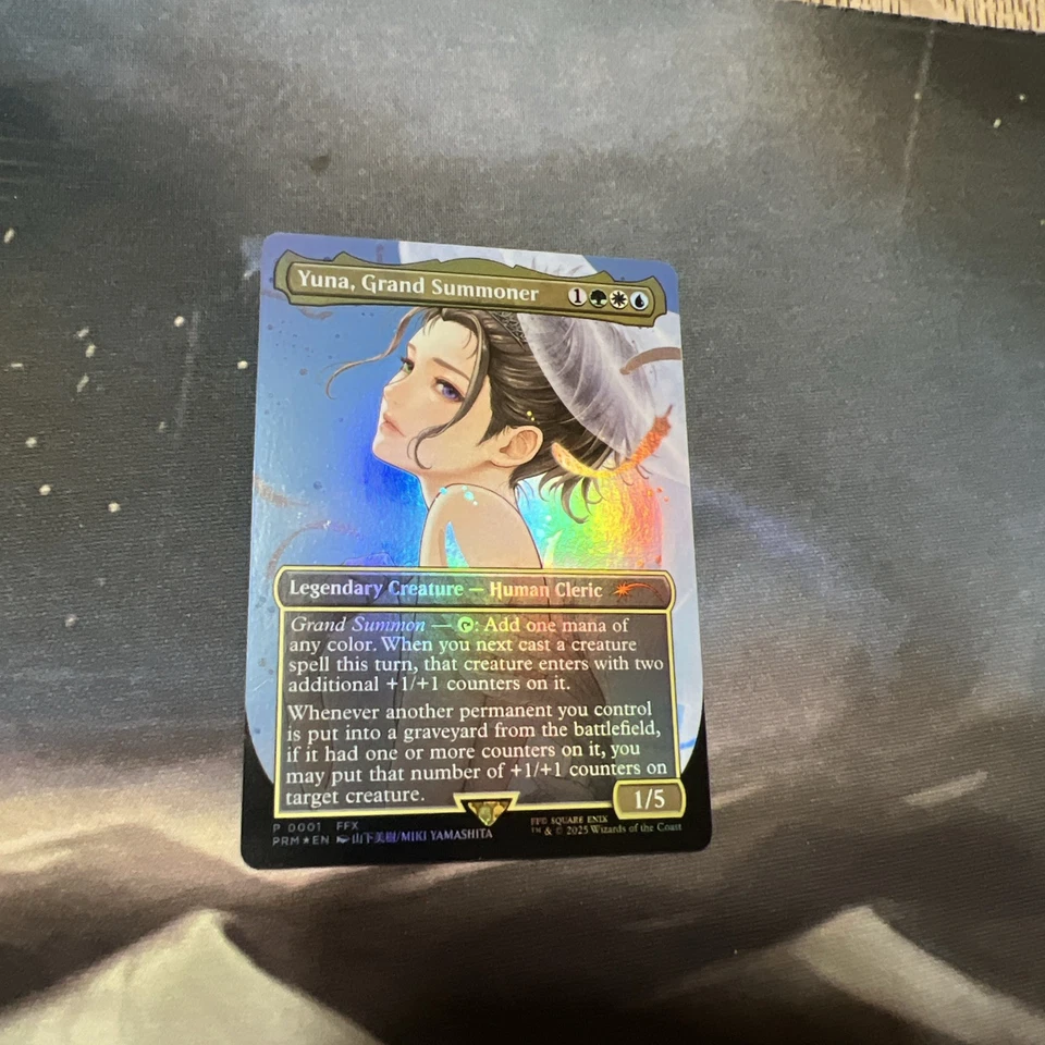Yuna, Grand Summoner (Borderless) (promo Foil) Final Fantasy Foil B - Image 1 of 4