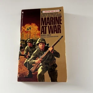 Vintage Marine At War Russell Davis WWII Military History Bantam Paperback 1988 - Imagen 1 de 17