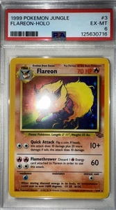 Pokémon Jungle #19 Flareon 1999 PSA como nuevo 6 - Imagen 1 de 4